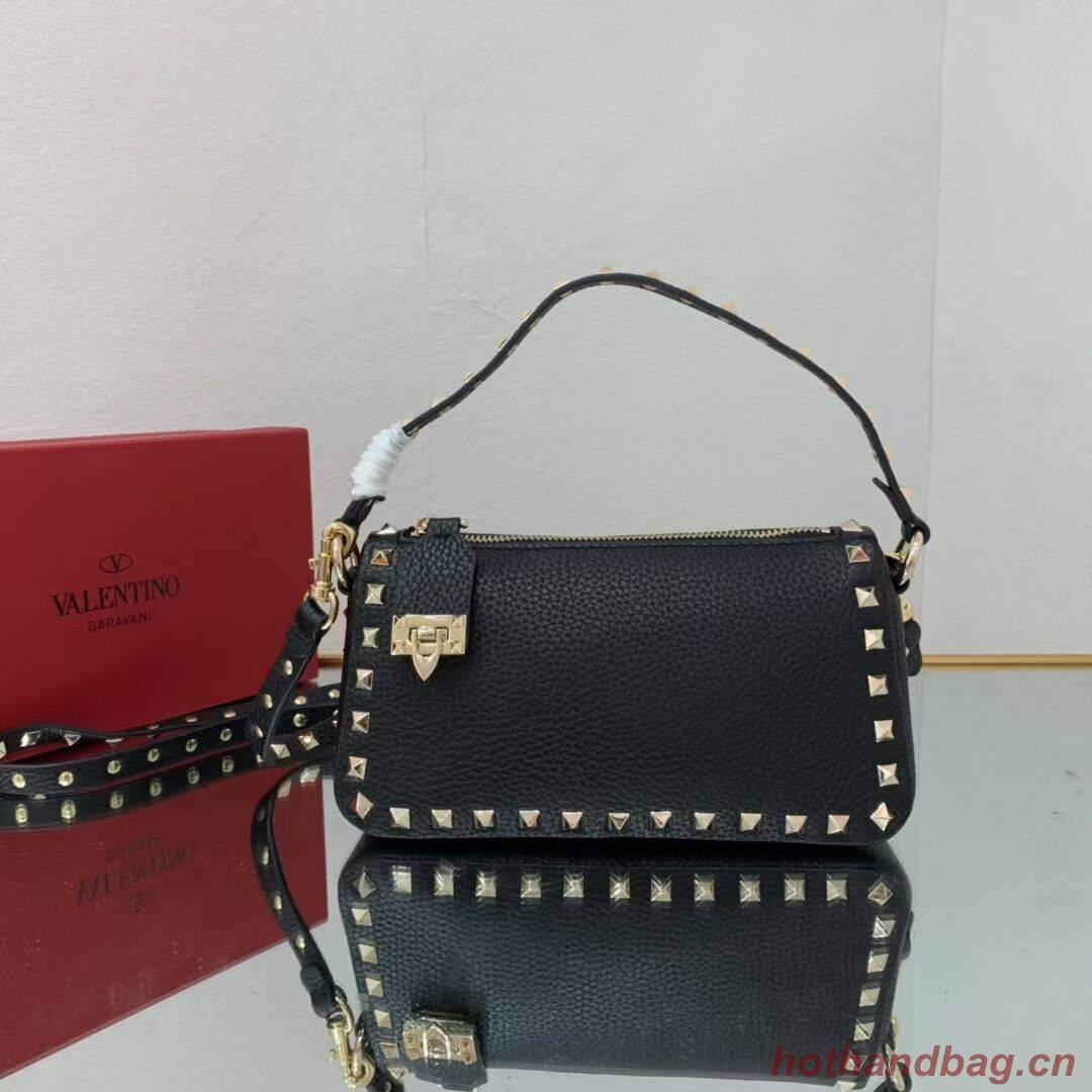 VALENTINO Origianl leather shoulder bag V4700 black