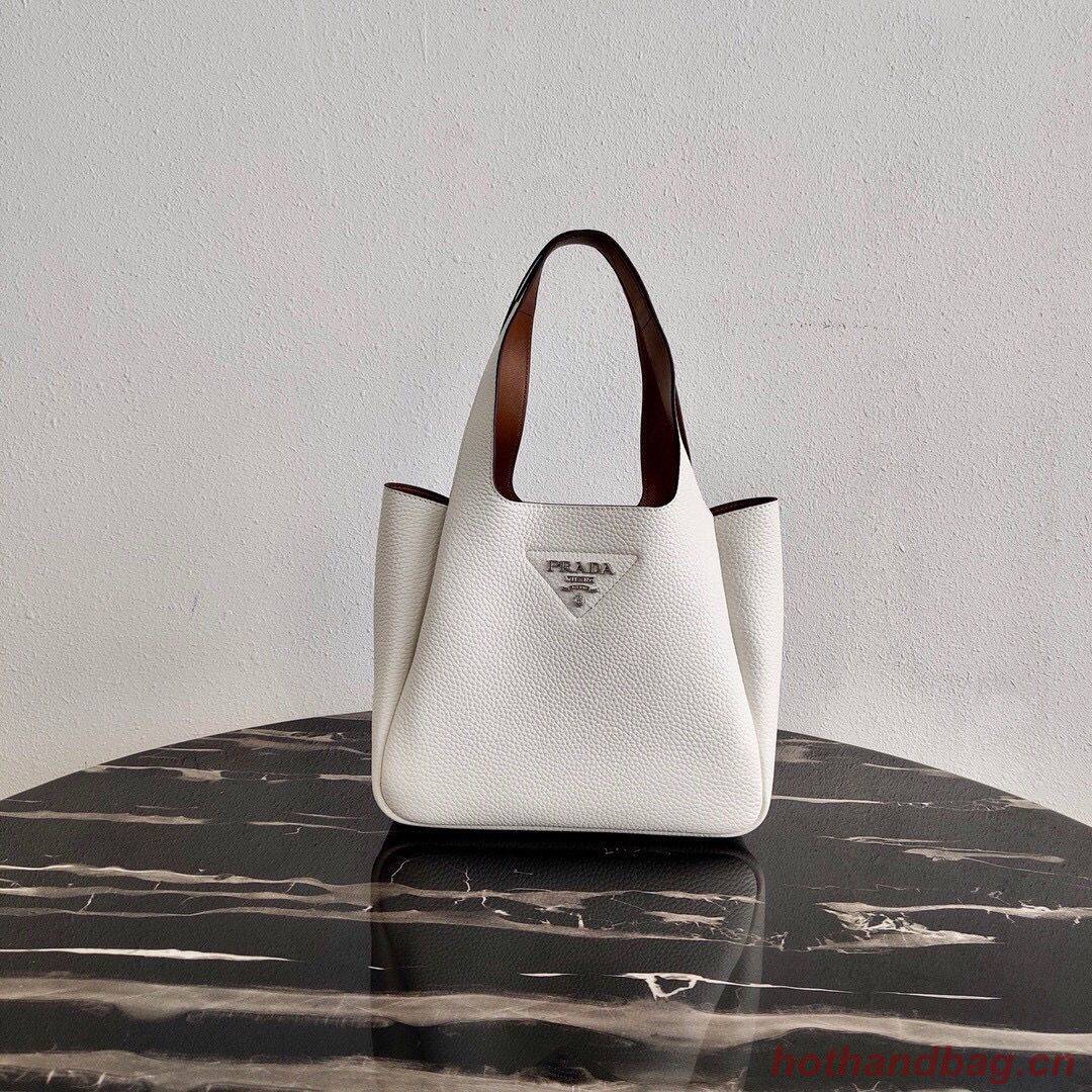 Prada Deer skin bag tote 1BG335 White