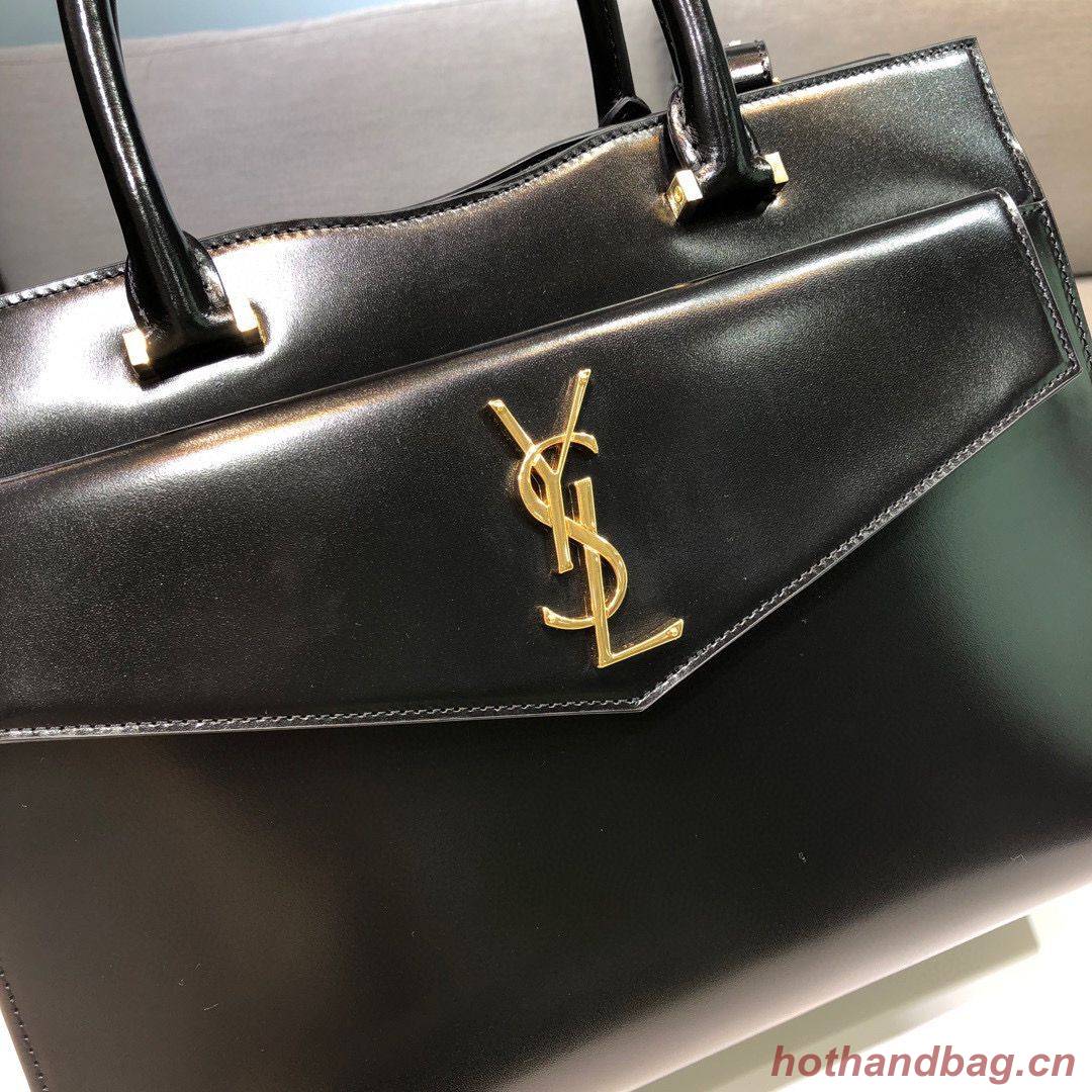 Yves Saint Laurent UPTOWN Top Handle Original Calfskin BAG 557653 Black