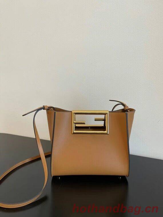 FENDI WAY small leather bag 5FB6846 brown