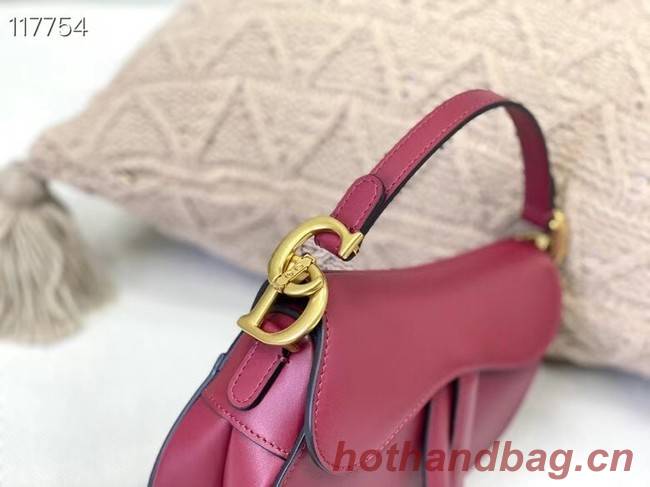 DIOR SMALL SADDLE BAG Calfskin M0445CW Wine