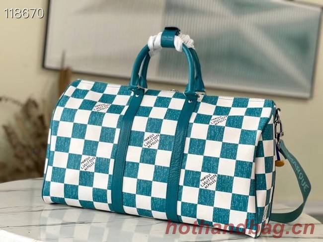 Louis Vuitton KEEPALL BANDOULIERE 45 N80404 Teal