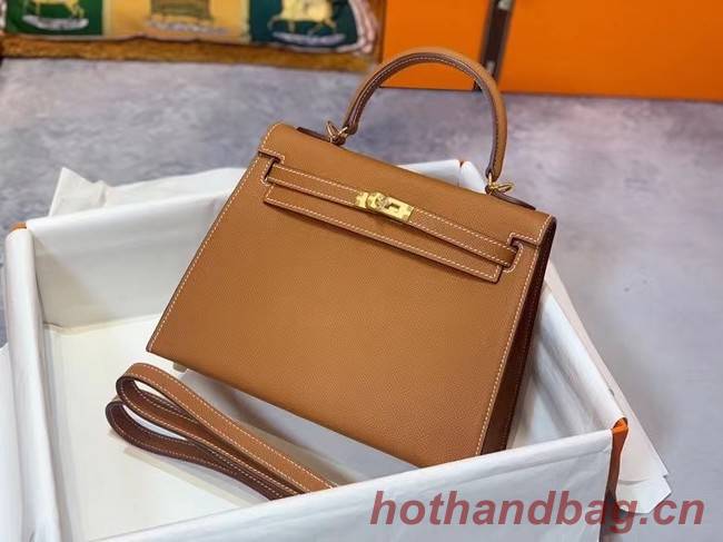 Hermes Original Epsom Leather KEL2578 brown