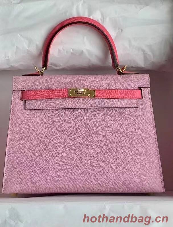 Hermes Original Epsom Leather KEL2578 pink&rose