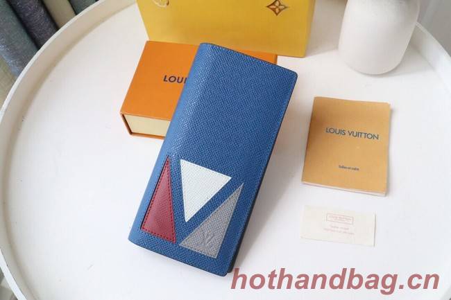 Louis Vuitton BRAZZA WALLET M30791 blue