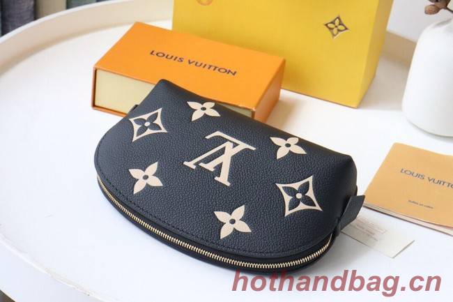 Louis Vuitton POCHETTE COSMETIQUE PM M59086 Black&Beige