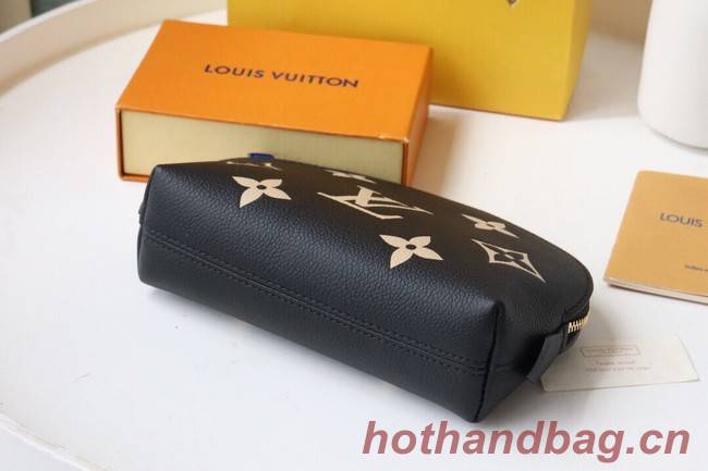 Louis Vuitton POCHETTE COSMETIQUE PM M59086 Black&Beige