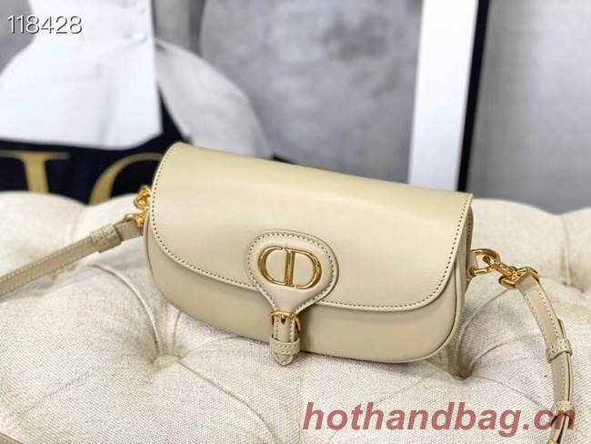 MEDIUM DIOR BOBBY BAG Warm Taupe Box Calfskin M9327 Beige