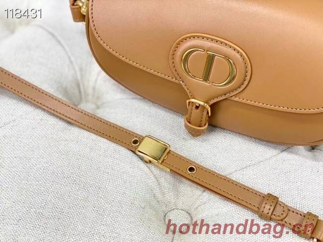 MEDIUM DIOR BOBBY BAG Warm Taupe Box Calfskin M9327 Camel