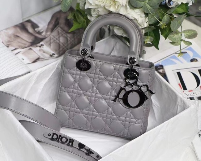 LADY DIOR MY ABCDIOR BAG Cannage Lambskin M0538I gray