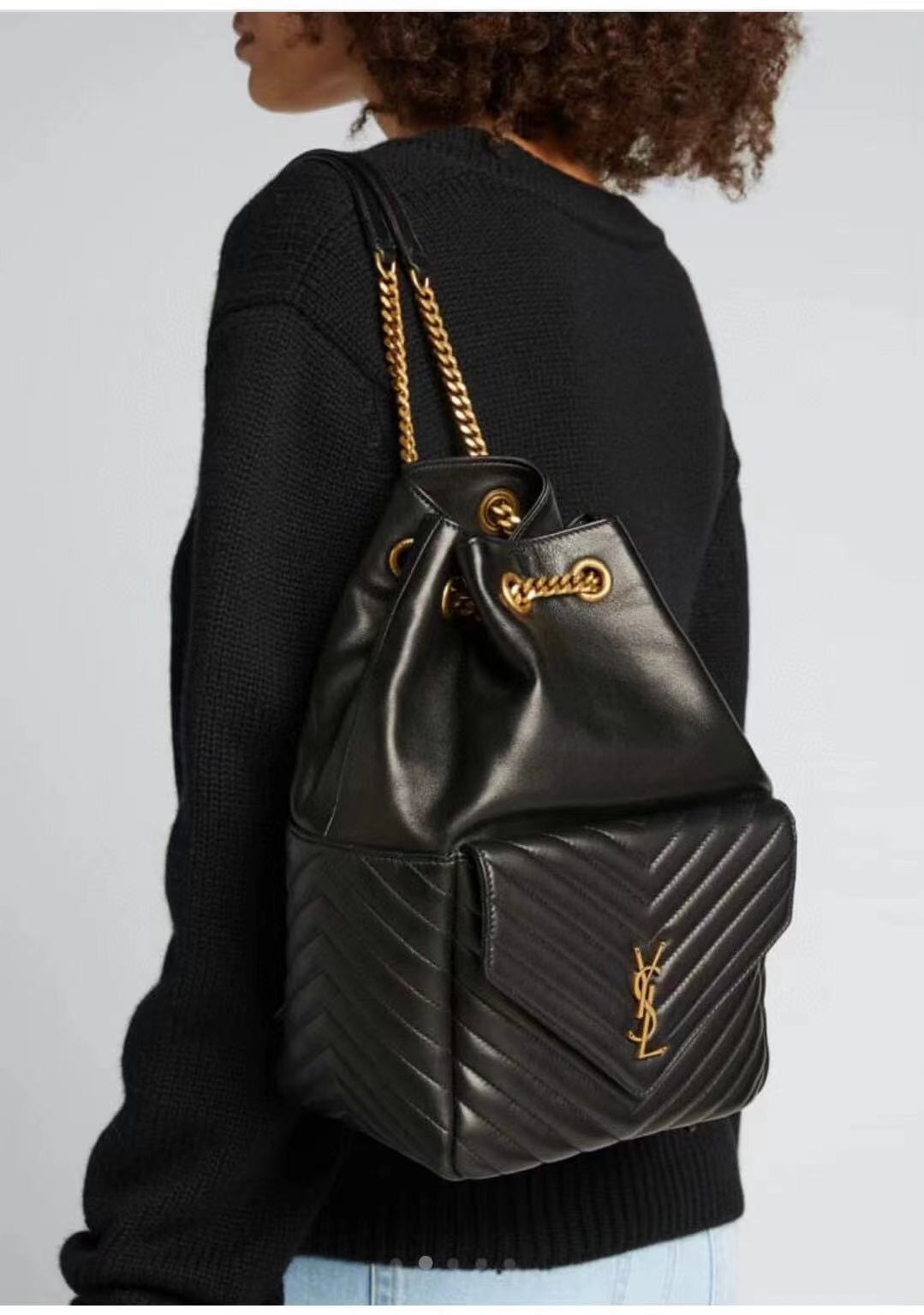 Yves Saint Laurent JOE BACKPACK IN LAMBSKIN 772609 black