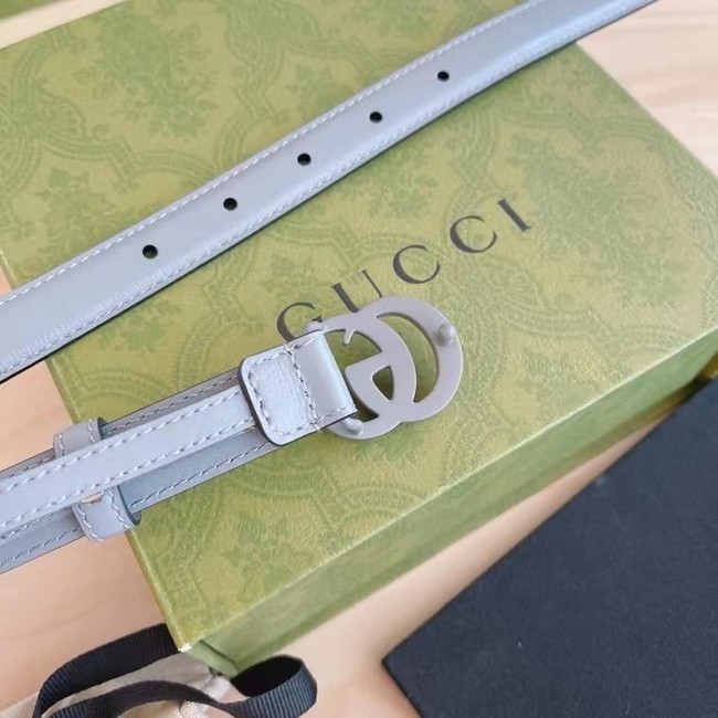 Gucci-ID BELT Raspberry Smooth Calfskin 20 MM B0113UM GRAY