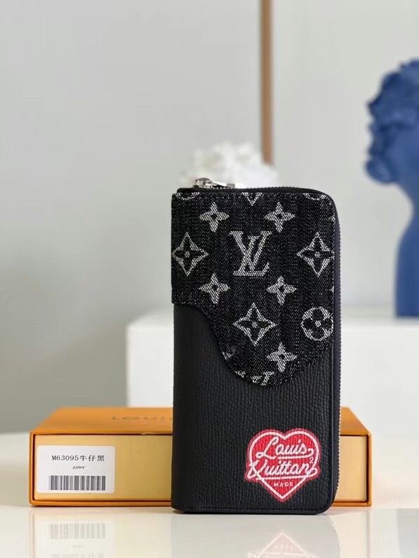 Louis Vuitton BRAZZA WALLET M63095 black