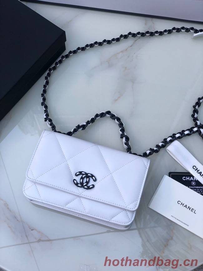 Chanel Flap Shoulder Bag mini Original leather AS0957 white