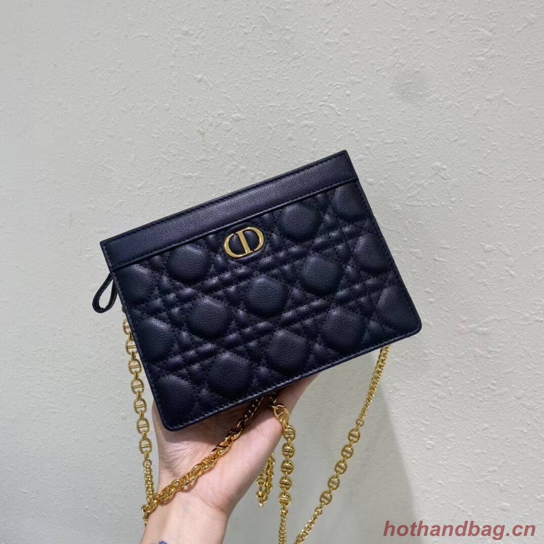 DIOR MINI BOBBY BAG Gradient Cannage Lambskin C4106 black