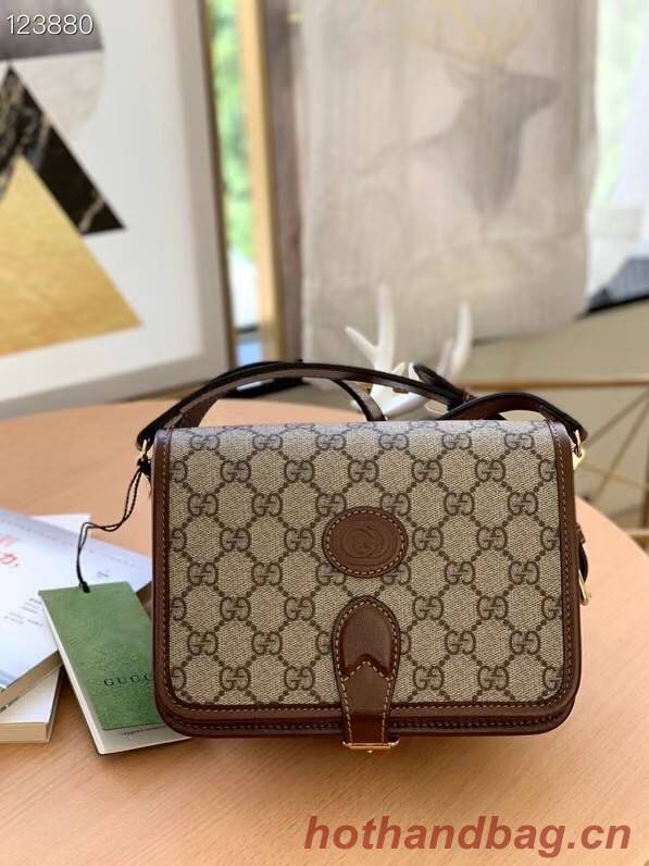 Gucci Mini shoulder bag with Interlocking G 671620 Brown 