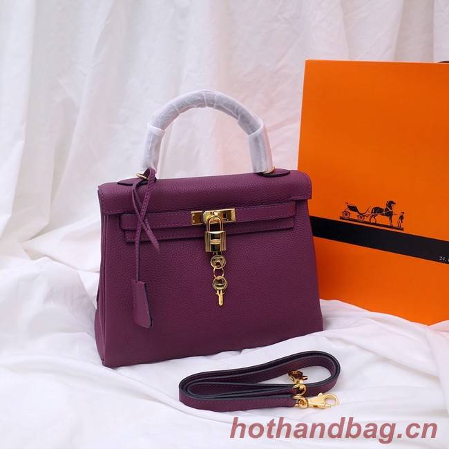 Hermes Kelly Shoulder Bag Original TOGO Leather KY3255 purple