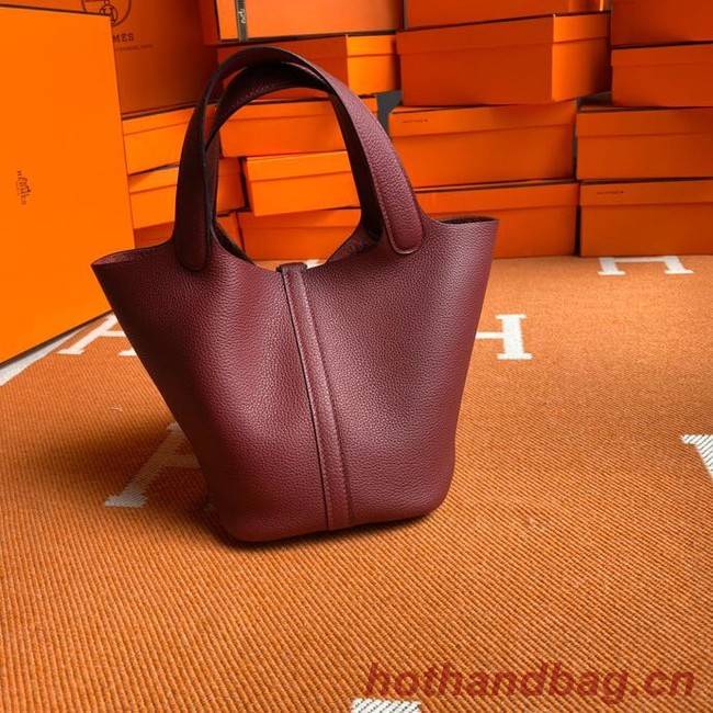 Hermes Picotin Lock Bags Original togo Leather PL3388 claret