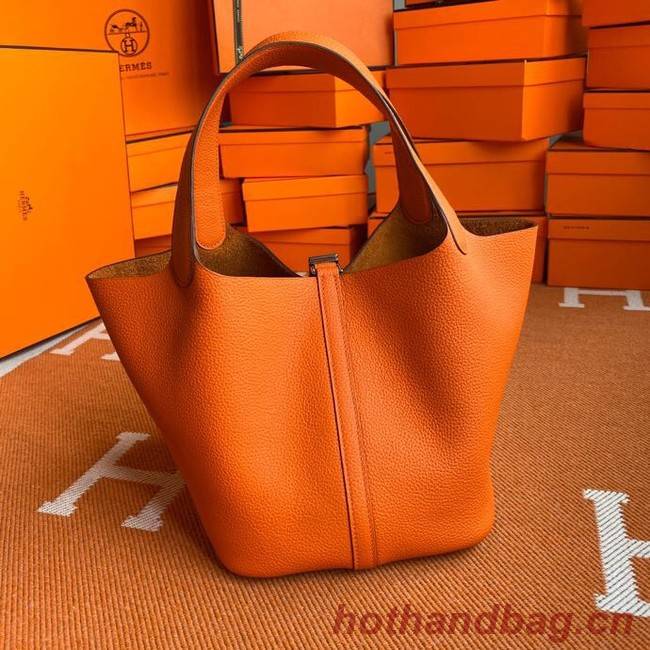 Hermes Picotin Lock Bags Original togo Leather PL3388 orange