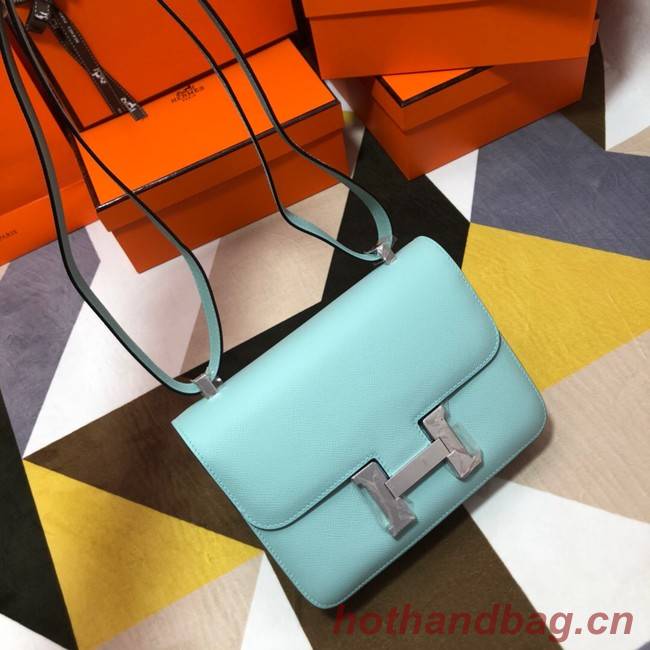 Hermes Original Espom Leather Constance Bag 5333 sky blue