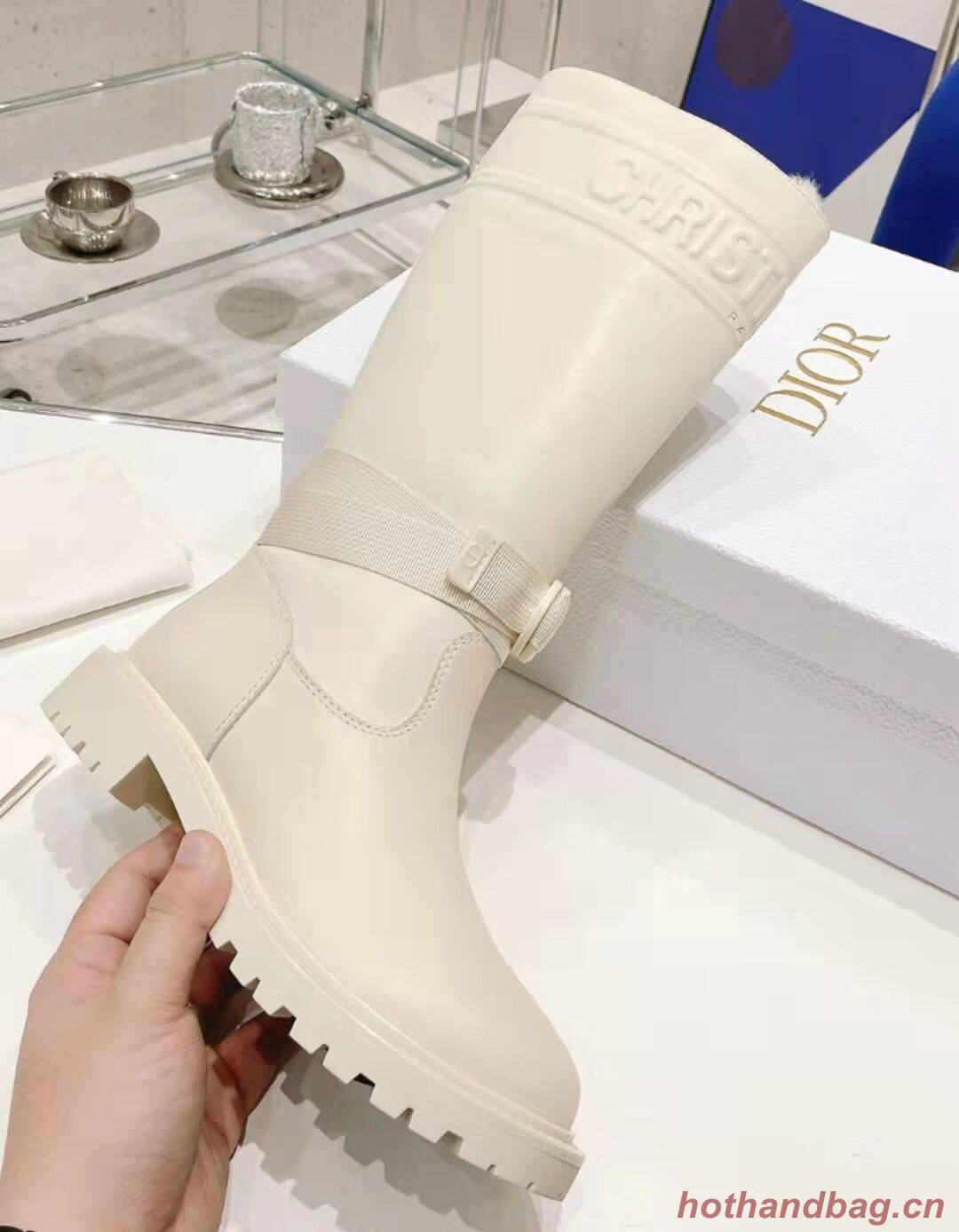 Dior Boots Shoes D2359 White