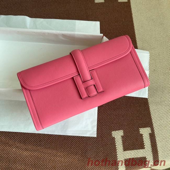 Hermes Original jige swift Leather Clutch 37088 cherry blossoms