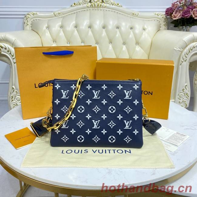 Louis Vuitton COUSSIN PM M58626 Royal blue & white