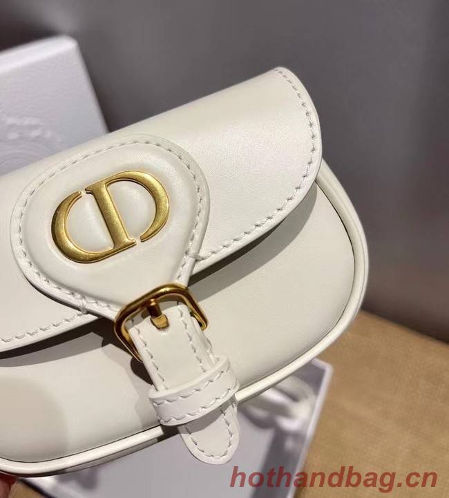 MINI DIOR BOBBY BAG Warm Taupe Box Calfskin S5109U WHITE