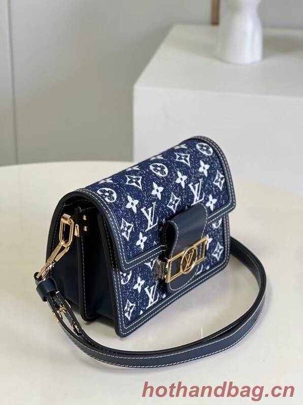 Louis Vuitton DAUPHINE PM M59480 Navy Blue