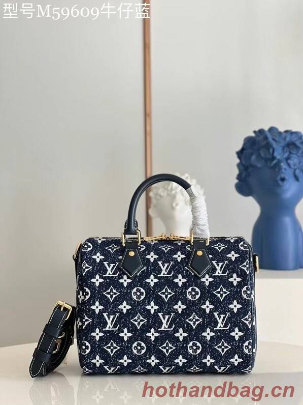 Louis Vuitton Monogram denim M59609 Navy Blue