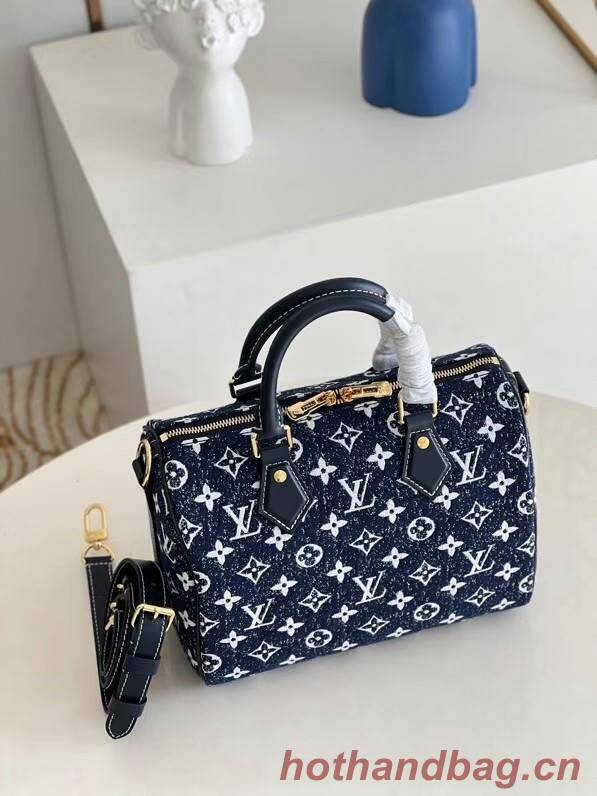 Louis Vuitton Monogram denim M59609 Navy Blue