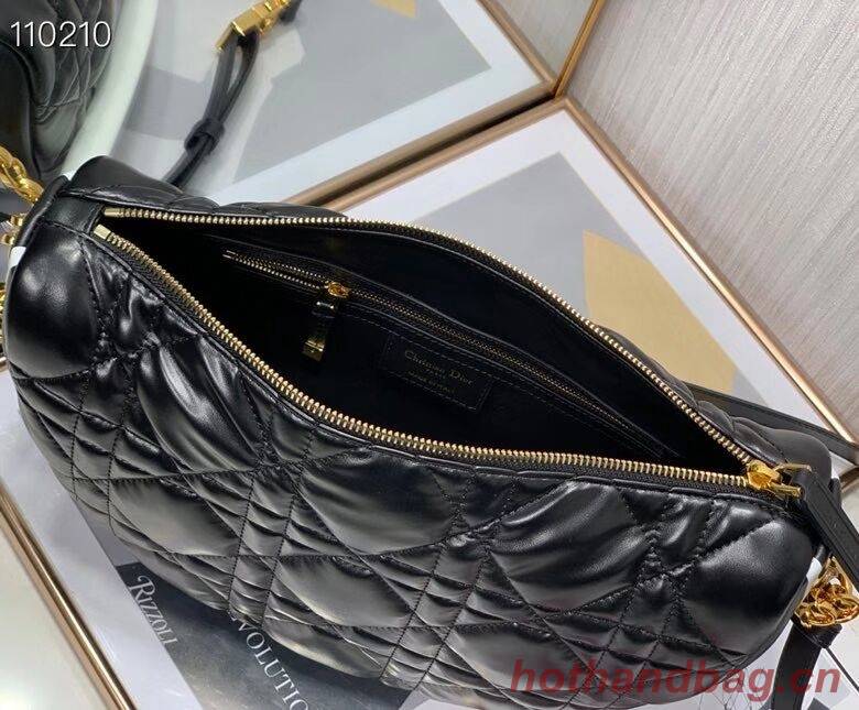 DIOR Shoulder Bag Cannage Lambskin C0616 black