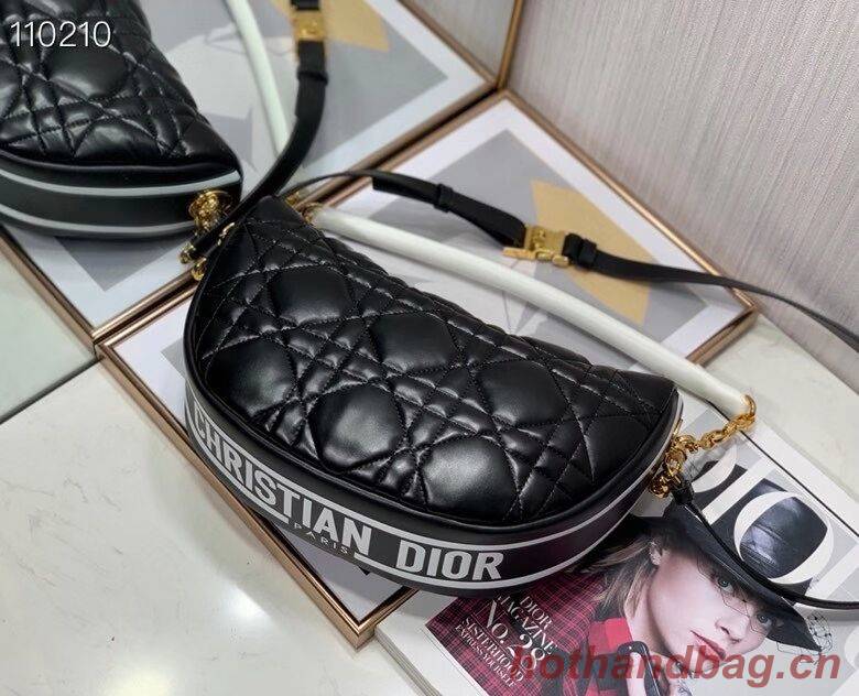 DIOR Shoulder Bag Cannage Lambskin C0616 black