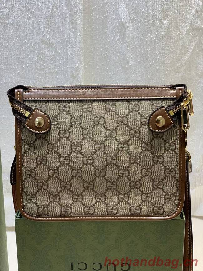 Gucci Messenger bag with Interlocking G 674164 brown