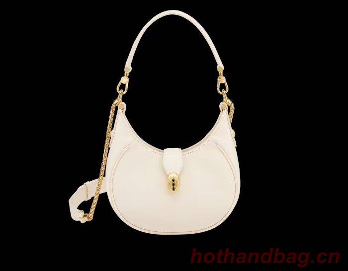 BVLGARI Shoulder Bag Calfskin Leather B281640 white