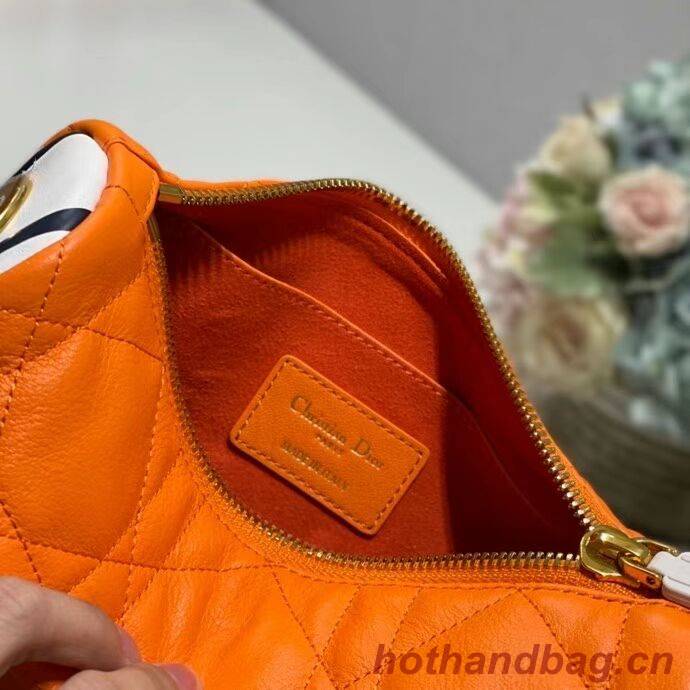 DIOR Shoulder Bag Cannage Lambskin C0617 orange