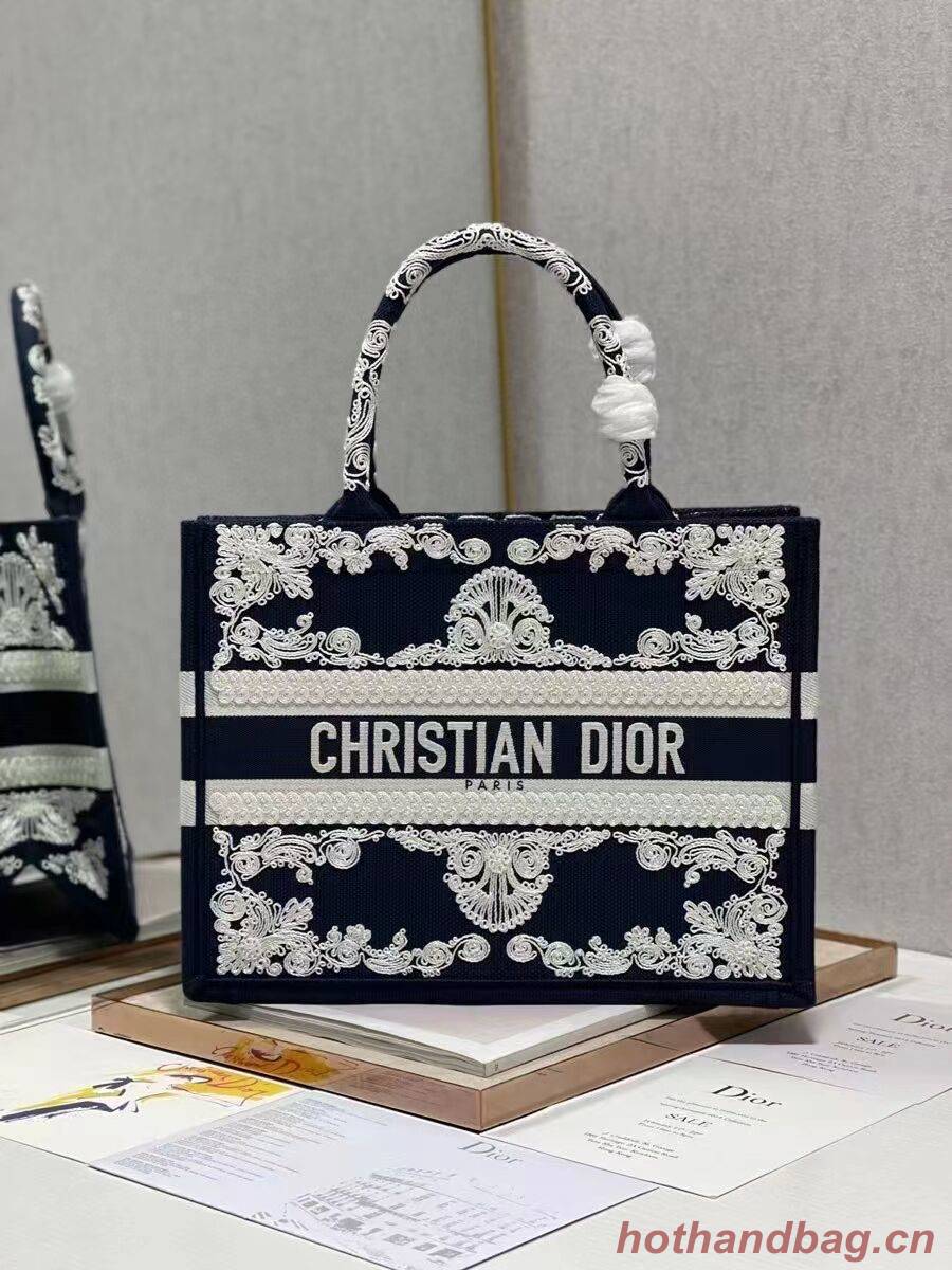 SMALL DIOR BOOK TOTE Embroidery C1212S