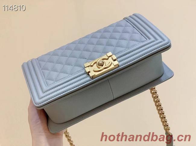 Boy chanel handbag A67086 light gray