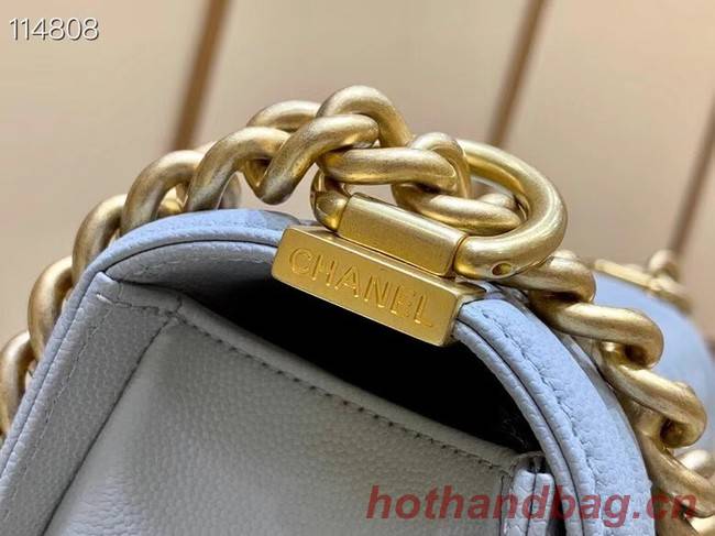 Boy chanel handbag A67086 light gray