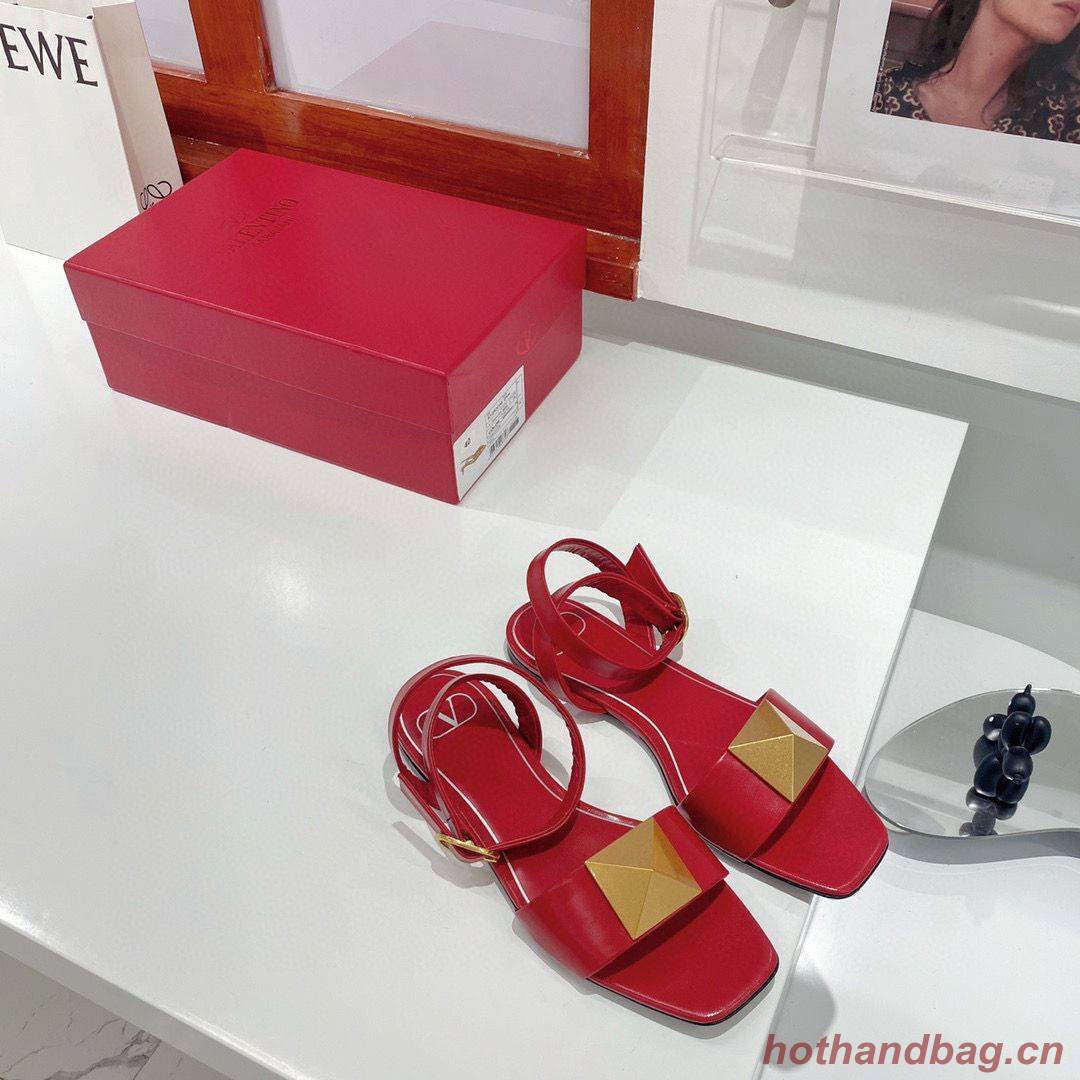 Valentino Flat Sandals Shoes W17319163 Red