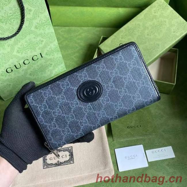 Gucci Zip around wallet with Interlocking G 673003 black