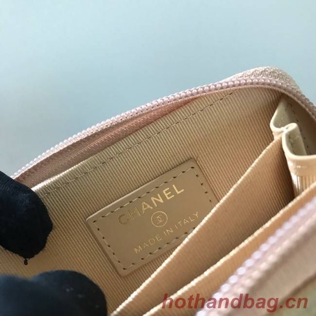 BOY CHANEL Coin Purse A80602 beige