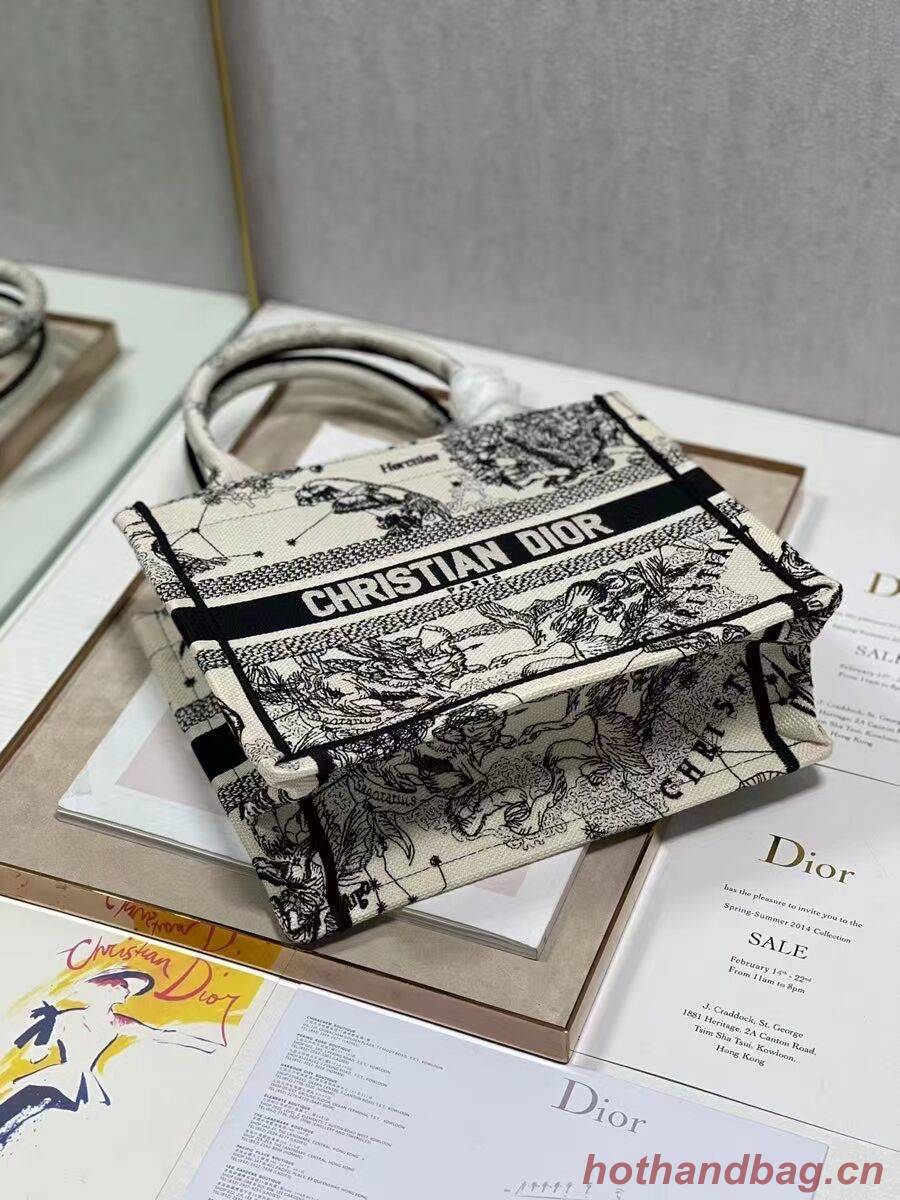 SMALL DIOR BOOK TOTE Embroidery C1331-4