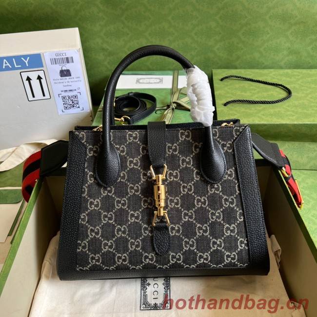 Gucci GG denim tote bag 685129 Black