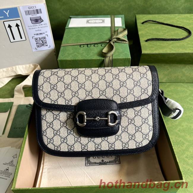 Gucci Horsebit 1955 shoulder bag 602204 Blue