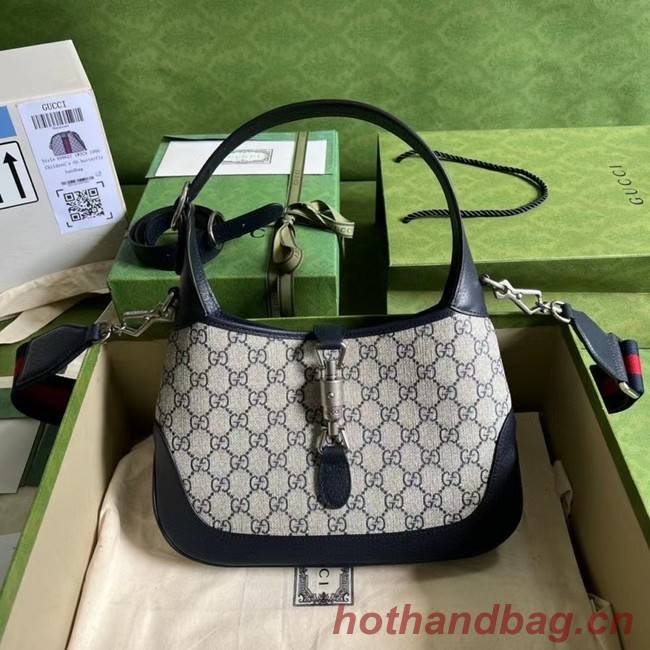 Gucci Jackie 1961 small GG shoulder bag 678843 blue