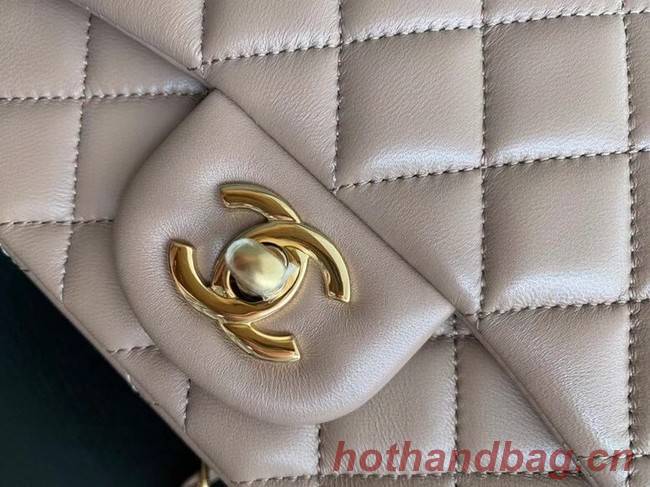 Chanel Flap Lambskin Shoulder Bag AS1115 Taupe