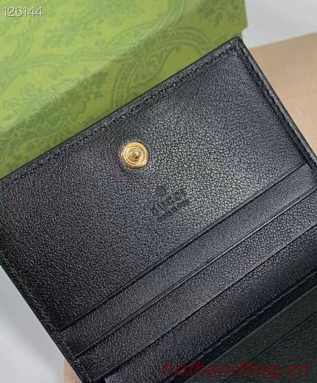 Gucci GG card case wallet 676150 black