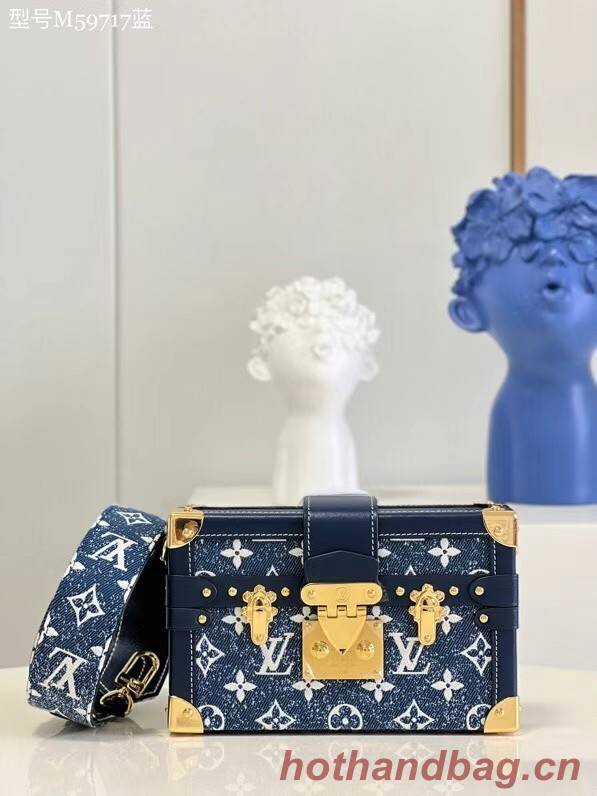 Louis vuitton original PETITE MALLE M59717 blue