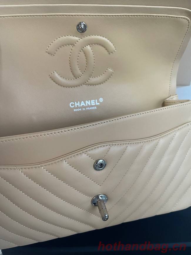 Chanel classic handbag Lambskin & gold Metal V01112 brown